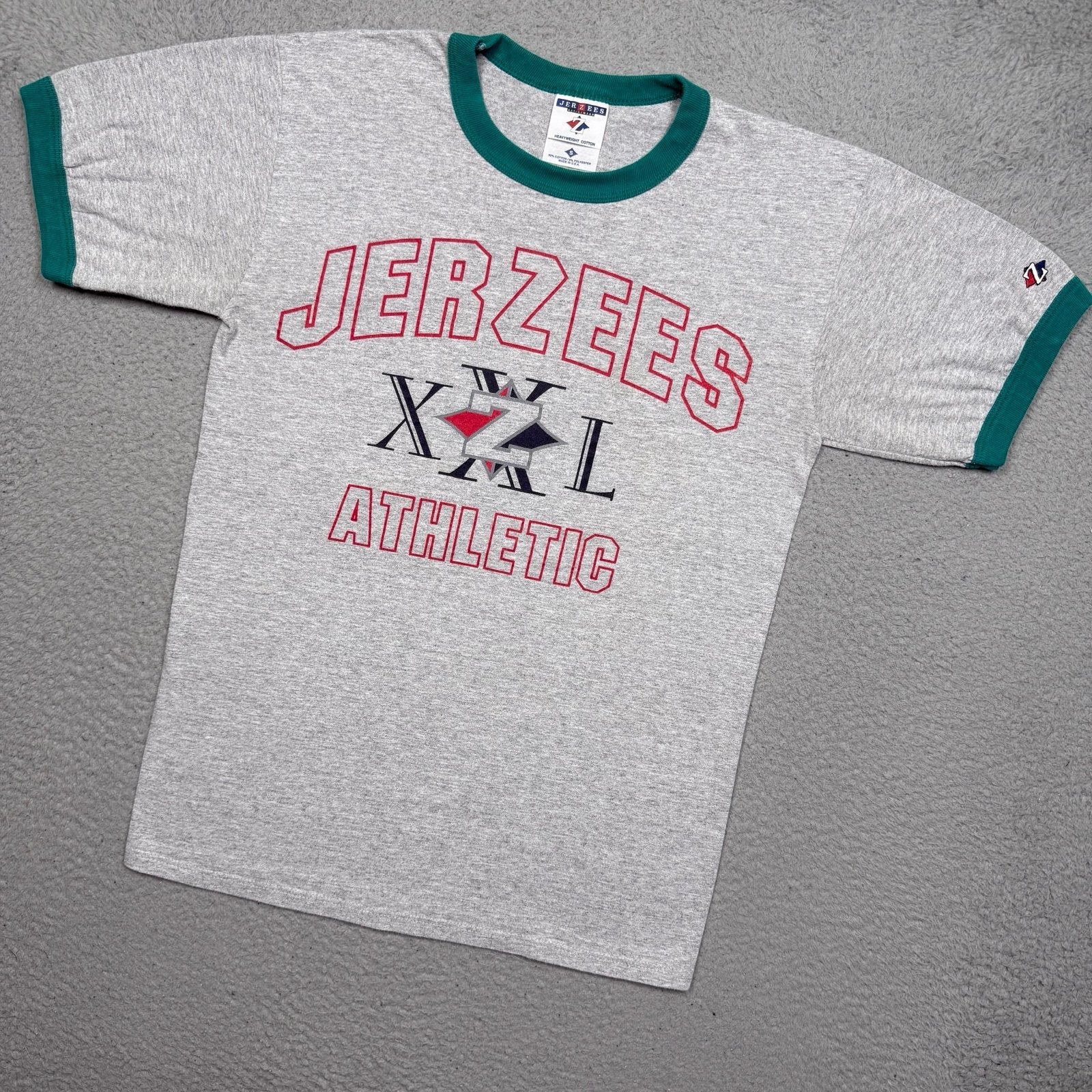 Vintage Jerzees Promotional Advertising Ringer TShirt